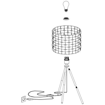 Eglo - Επιτραπέζια λάμπα 1xE27/40W/230V