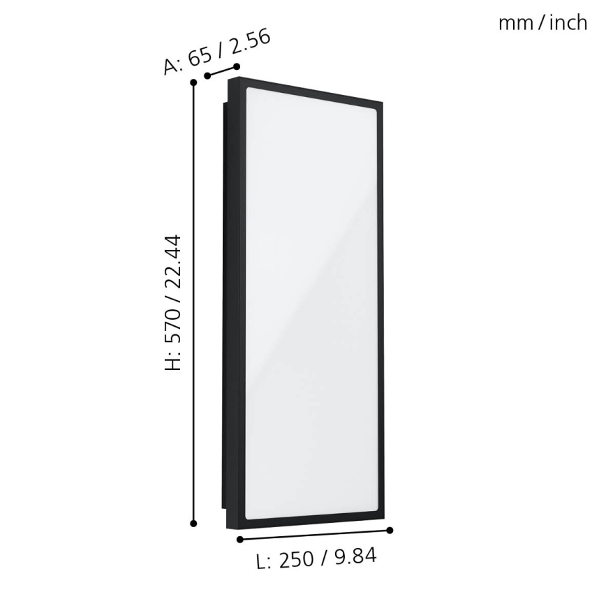Eglo - Εξωτερικό φωτιστικό τοίχου LED LED/18,5W/230V IP44