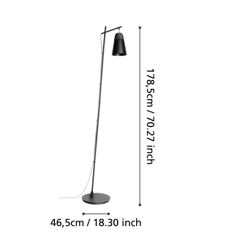 Eglo - Λάμπα δαπέδου 1xE27/40W/230V