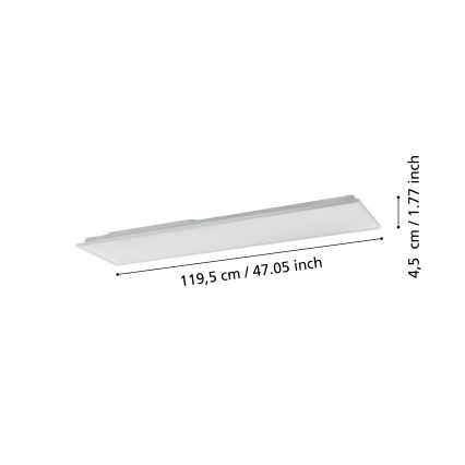 Eglo - LED Dimmable φωτιστικό οροφής LED/31,5W/230V 2700-6500K ZigBee