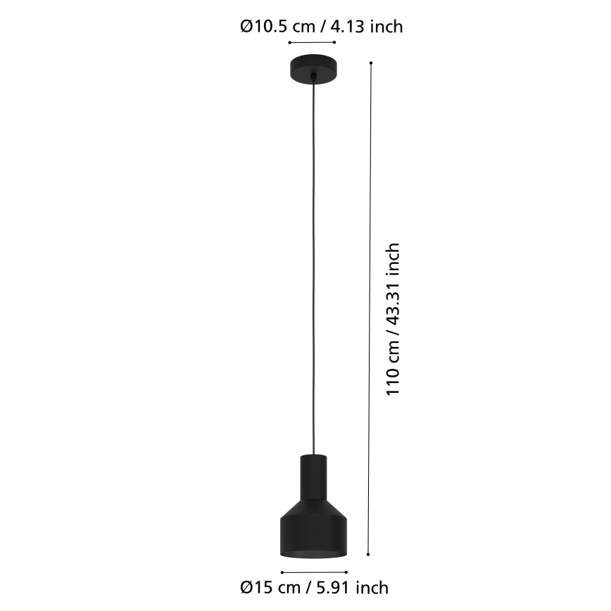 Eglo - Πολύφωτο κρεμαστό 1xE27/40W/230V