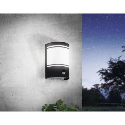 Eglo - Εξωτερικό φωτιστικό τοίχου με αισθητήρα 1xE27/40W/230V IP44