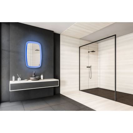 Eglo 99588 - LED RGBW ρυθμιζόμενος καθρέφτης μπάνιου με ενσωματωμένο φωτισμό, 20W/230V, IP44