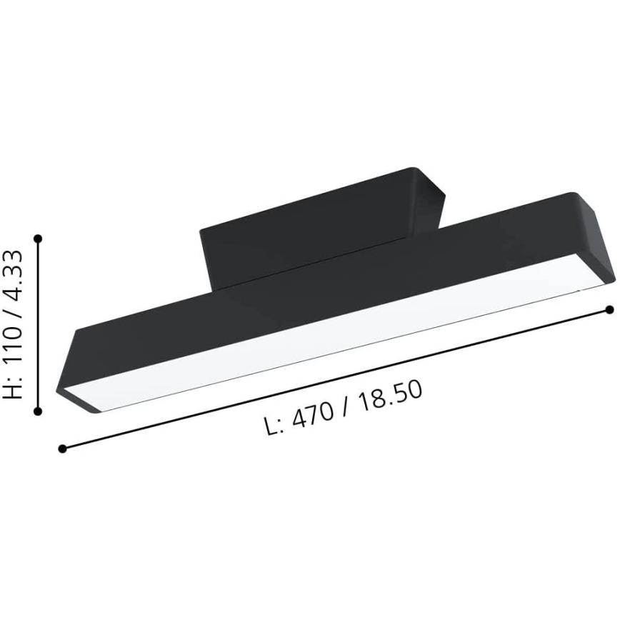 Eglo - LED RGBW Ρυθμιζόμενο φωτιστικό οροφής LED/16W/230V ZigBee