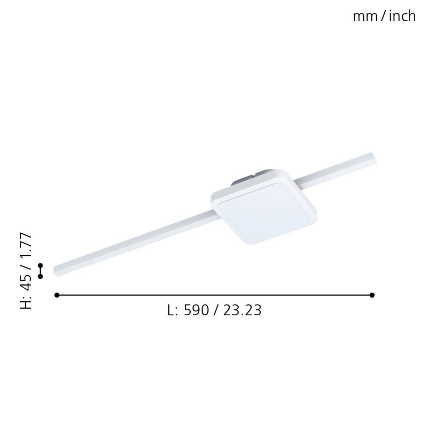 Eglo - LED Φωτιστικό οροφής 1xLED/6,3W/230V + 1xLED/5,4W