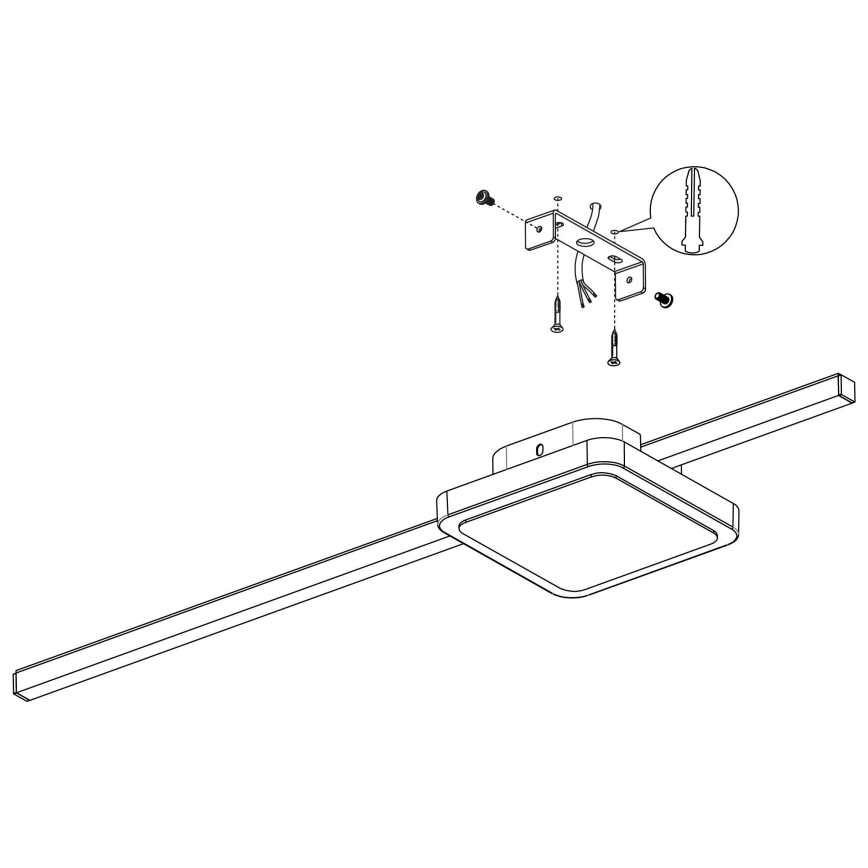 Eglo - LED Φωτιστικό οροφής 1xLED/6,3W/230V + 1xLED/5,4W