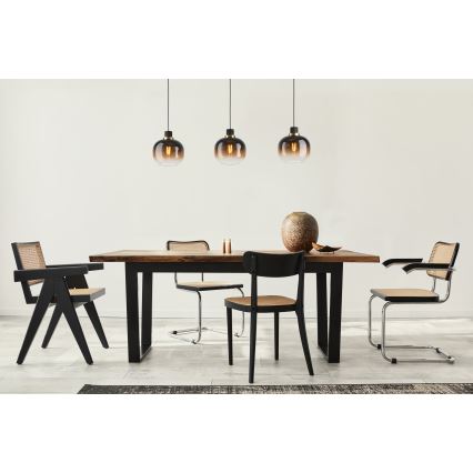 Eglo - Κρεμαστό φωτιστικό οροφής ράγα 3xE27/40W/230V καφέ