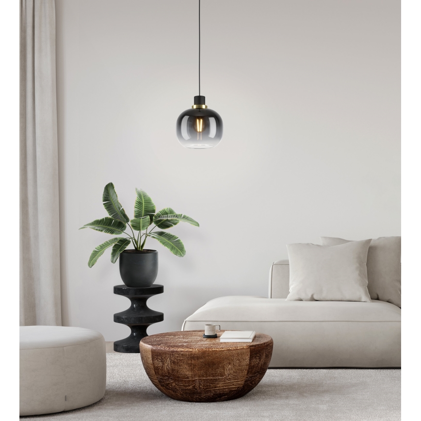 Eglo - Κρεμαστό φωτιστικό οροφής μονόφωτο 1xE27/40W/230V γκρι