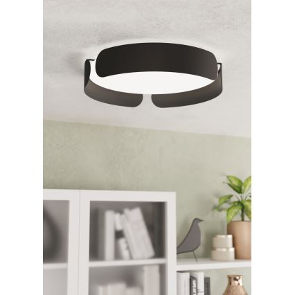 Eglo - LED φωτιστικό οροφής LED/20W/230V Ø 37 cm μαύρο
