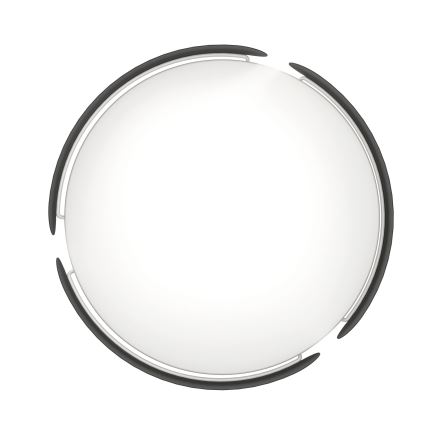 Eglo - LED φωτιστικό οροφής LED/20W/230V Ø 37 cm μαύρο