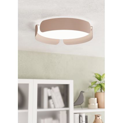 Eglo - Φωτιστικό οροφής LED LED/20W/230V διάμ. 37 cm καφέ