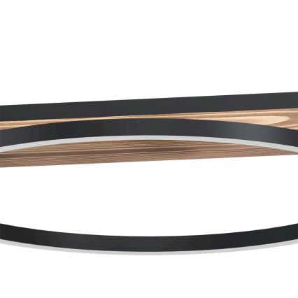 Eglo - LED ρυθμιζόμενο κρεμαστό φωτιστικό σε καλώδιο 2xLED/12,5W/230V+LED/15,5W 3000K καφέ/μαύρο