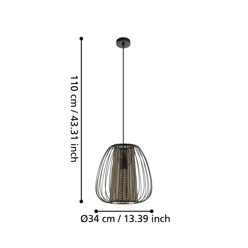 Eglo - Πολύφωτο κρεμαστό 1xE27/40W/230V