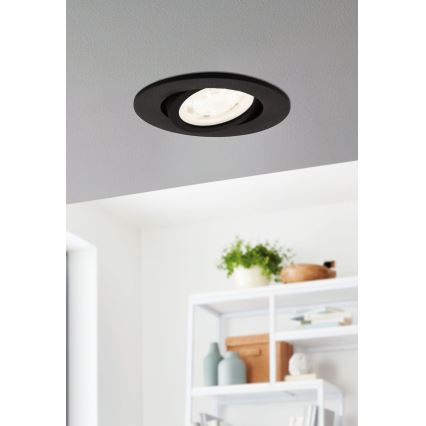 Eglo - LED RGBW Dimmable χωνευτό φωτιστικό LED/5W/230V 2700-6500K ZigBee