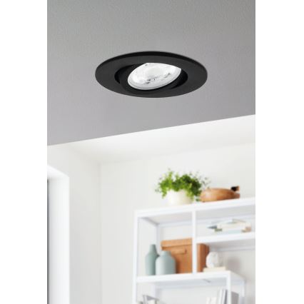 Eglo - LED RGBW Dimmable χωνευτό φωτιστικό LED/5W/230V 2700-6500K ZigBee