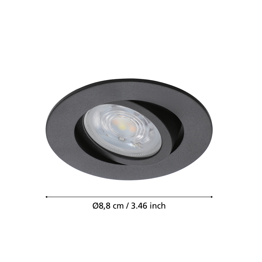 Eglo - LED RGBW Dimmable χωνευτό φωτιστικό LED/5W/230V 2700-6500K ZigBee