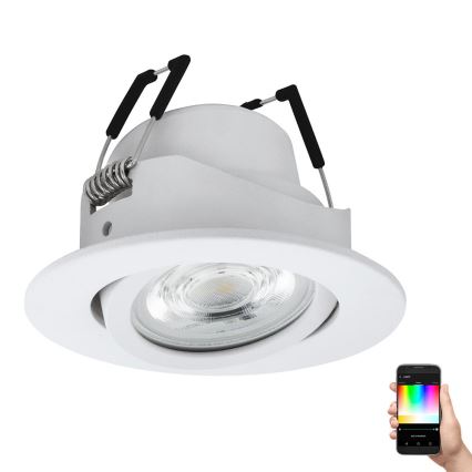 Eglo - LED RGBW Dimmable χωνευτό φωτιστικό LED/5W/230V ZigBee