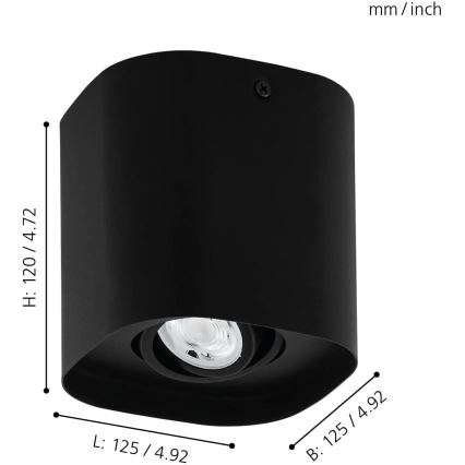 Eglo - LED RGBW Dimmable σποτ 1xGU10/5W/230V ZigBee