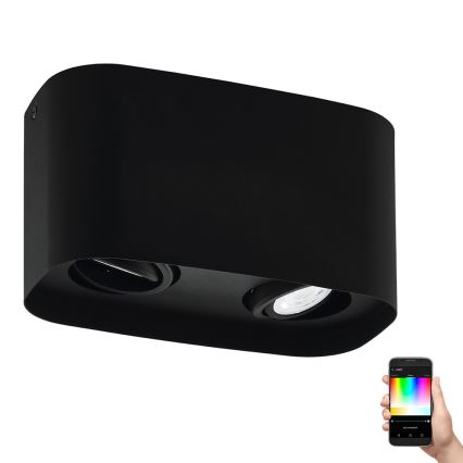 Eglo - LED RGBW Ρυθμιζόμενο σποτ 2xGU10/5W/230V ZigBee