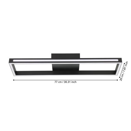Eglo - LED Dimmable φωτιστικό οροφής LED/21W/230V 2700-6500K