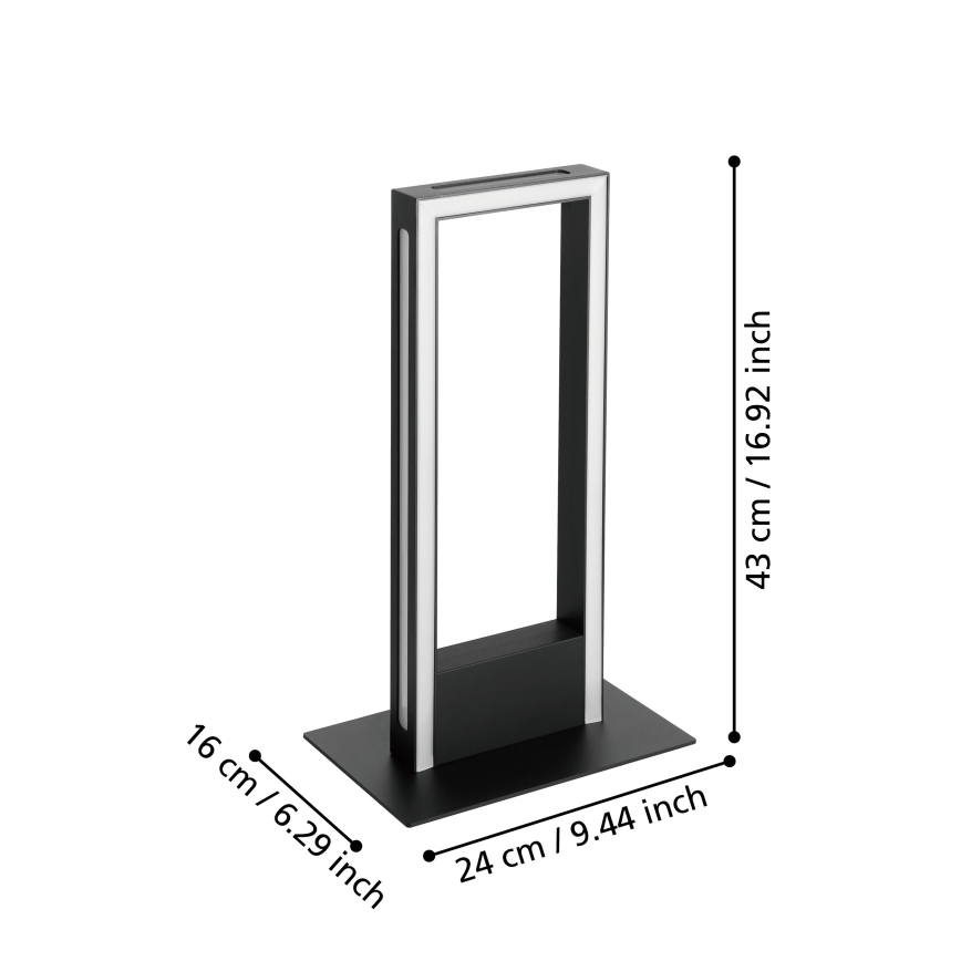 Eglo - Επιτραπέζιο φωτιστικό LED ντιμαριζόμενο LED/16W/230V 2700-6500K