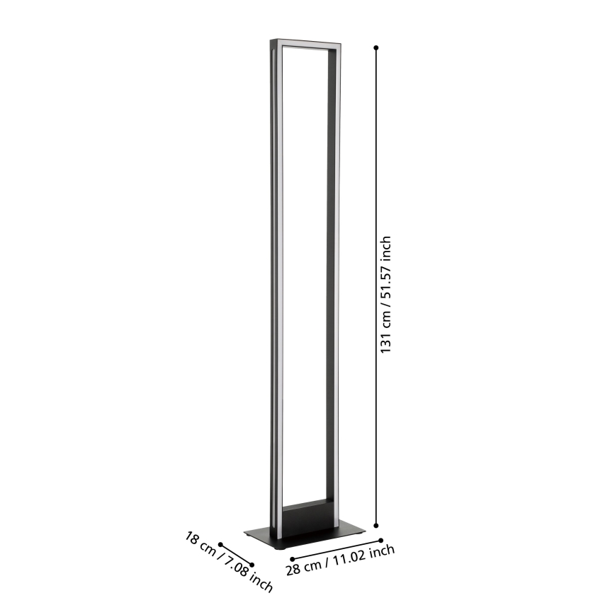 Eglo - Επιδαπέδια λάμπα dimming LED LED/33W/230V 2700-6500K
