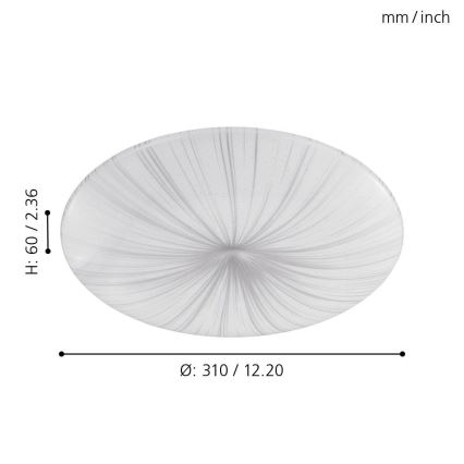 Eglo - LED Φωτιστικό οροφής LED/10W/230V