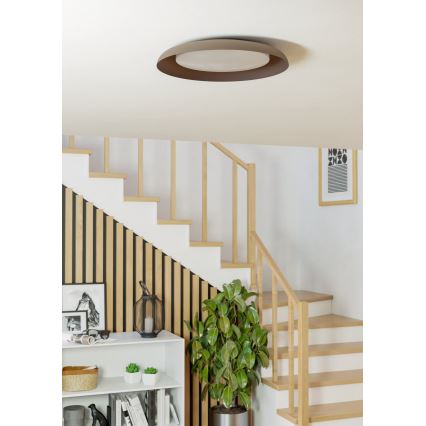 Eglo 99704 - LED Φωτιστικό οροφής PENJAMO LED/17,1W/230V καφέ