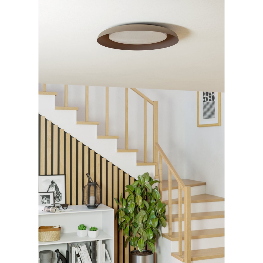 Eglo 99704 - LED Φωτιστικό οροφής PENJAMO LED/17,1W/230V καφέ