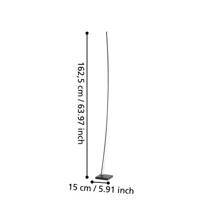 Eglo - LED Λάμπα δαπέδου LED/25,7W/230V