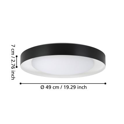 Eglo - LED Dimmable φωτιστικό οροφής LED/24W/230V 3000-6500K + τηλεχειριστήριο