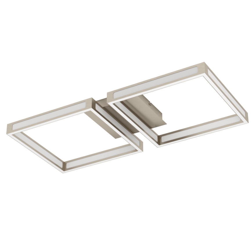 Eglo - Φωτιστικό οροφής LED 2xLED/11,2W/230V ματ χρώμιο