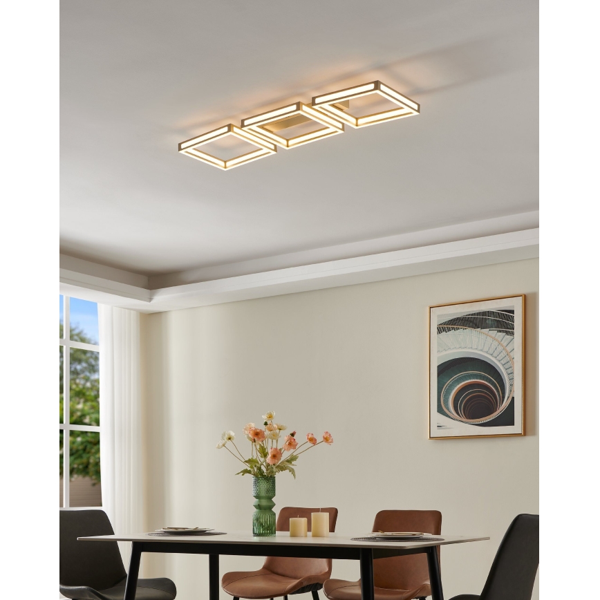 Eglo - Φωτιστικό οροφής LED 3xLED/11,2W/230V ματ χρώμιο