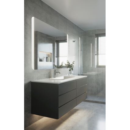 Eglo - LED θερμαινόμενος καθρέφτης μπάνιου τοίχου με φωτισμό LED/24W/230V IP44