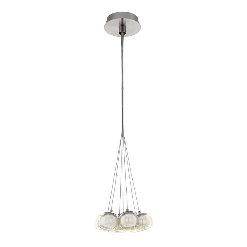 Eglo - Ανταλλακτικό γυαλί POLDRAS διάμ. 5,5 εκ. διαφανές/κεχριμπαρένιο