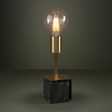 Eglo - Eπιτραπέζιο φωτιστικό 1xE27/40W/230V χρυσό/μαύρο μάρμαρο