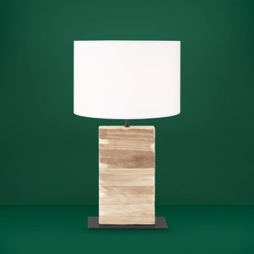 Eglo - Eπιτραπέζιο φωτιστικό 1xE27/40W/230V 62,5 cm καφέ