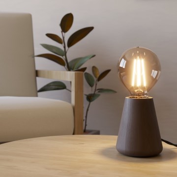 Eglo - Eπιτραπέζιο φωτιστικό 1xE27/40W/230V καφέ