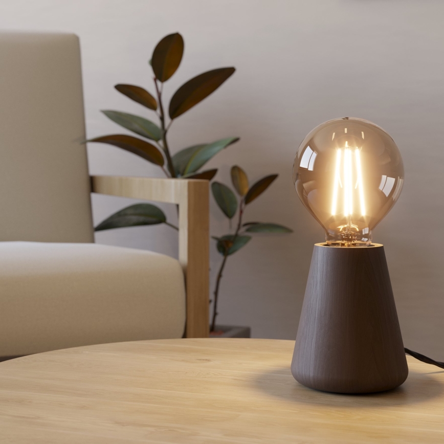 Eglo - Eπιτραπέζιο φωτιστικό 1xE27/40W/230V καφέ