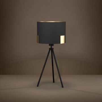 Eglo - Eπιτραπέζιο φωτιστικό 1xE27/40W/230V μαύρο/χρυσό
