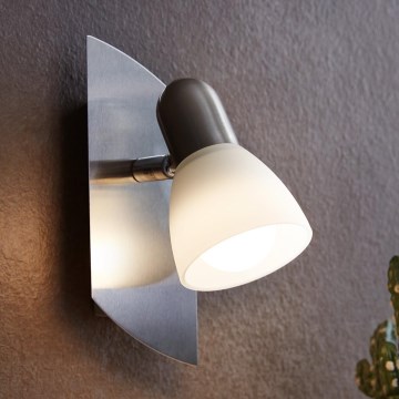 EGLO - Φωτιστικό σποτ 1xE14/40W ματ νίκελ / σατινέ