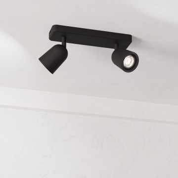 Eglo - Φωτιστικό σποτ 2xGU10/10W/230V μαύρο