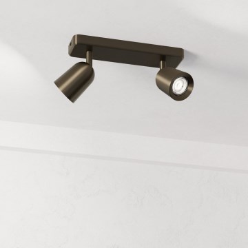 Eglo - Φωτιστικό σποτ 2xGU10/10W/230V μπρονζέ