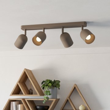 Eglo - Φωτιστικό σποτ 4xE14/40W/230V μπεζ