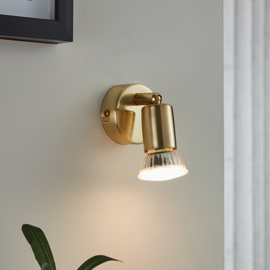 Eglo - Φωτιστικό σποτ τοίχου LED 1xGU10/2,8W/230V 3000K χρυσό