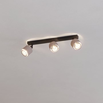 Eglo - Φωτιστικό τοίχου 3xE14/40W/230V μαύρο/μπεζ