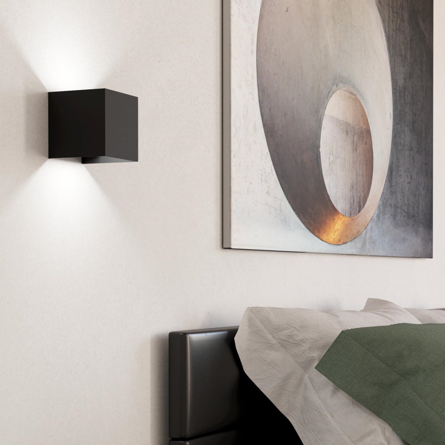 Eglo - Φωτιστικό τοίχου LED 2xLED/1,5W/230V 3000K μαύρο