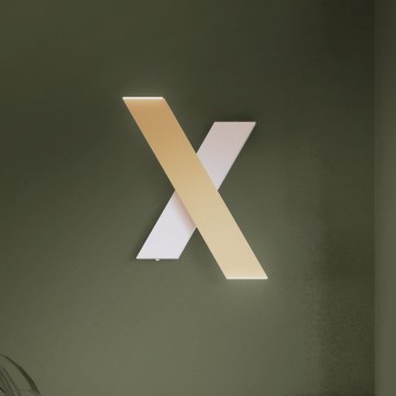 Eglo - Φωτιστικό τοίχου LED 2xLED/5W/230V 3000K χρυσό/λευκό