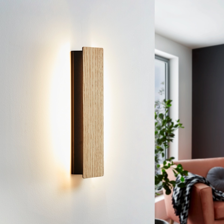 Eglo - Φωτιστικό τοίχου LED LED/12W/230V 3000K καφέ