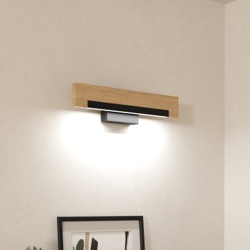 Eglo - Φωτιστικό τοίχου LED LED/9,6W/230V 3000K μαύρο/μπεζ